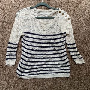 Loft Striped Linen Sweater